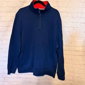 Le Tigre Men's Deep Blue Zip-Up Sweater Size XL